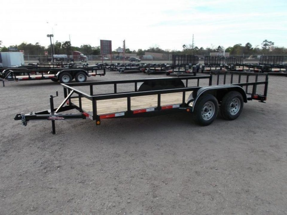 New 2026 Longhorn Trailers 83x16 Tandem Axle Utility Trailer / ATV Trailer / Side by Side Trailer / 2ft Dovetail / 2ft Ramp Gate