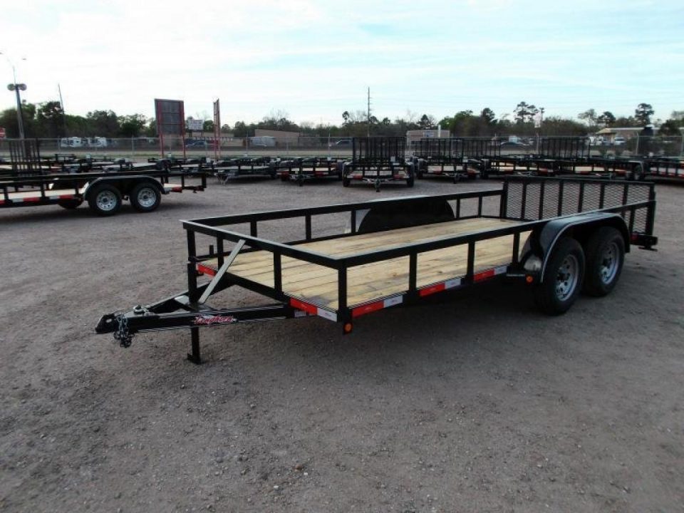 New 2026 Longhorn Trailers 83x16 Tandem Axle Utility Trailer / ATV Trailer / Side by Side Trailer / 2ft Dovetail / 2ft Ramp Gate