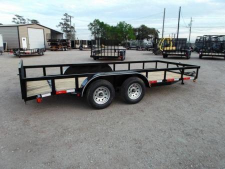 New 2026 Longhorn Trailers 83x16 Tandem Axle Utility Trailer / ATV Trailer / Side by Side Trailer / 2ft Dovetail / 2ft Ramp Gate