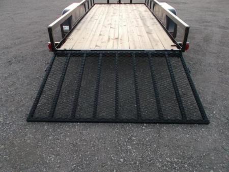 New 2026 Longhorn Trailers 83x14 Tandem Axle Utility Trailer / Lowboy Utility Trailer / 4ft Heavy Duty Ramp Gate / Electric Brakes / LED Lights
