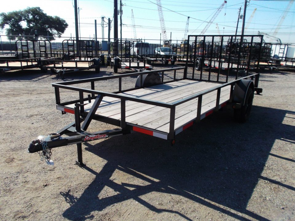New 2026 Longhorn Trailers 77x14 Utility Trailer / 4ft Heavy Duty Ramp Gate / LED Lights