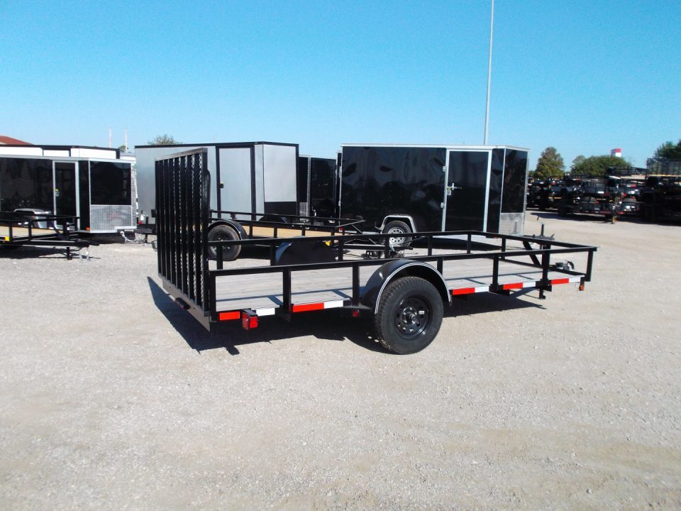 New 2026 Longhorn Trailers 77x14 Utility Trailer / 4ft Heavy Duty Ramp Gate / LED Lights