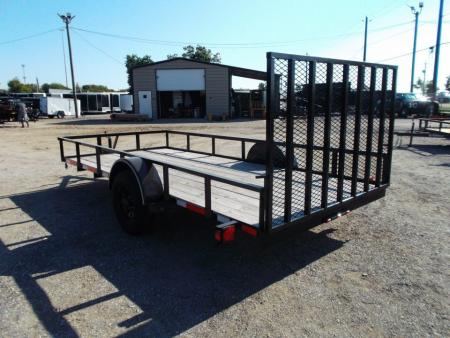 New 2026 Longhorn Trailers 77x14 Utility Trailer / 4ft Heavy Duty Ramp Gate / LED Lights