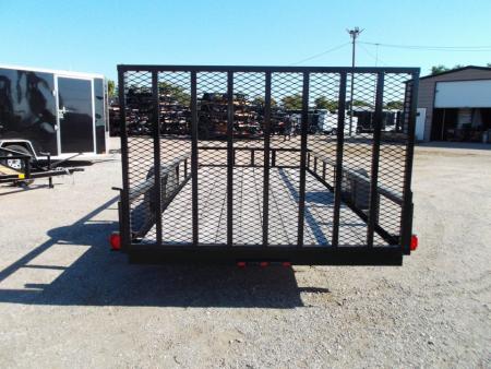 New 2026 Longhorn Trailers 77x14 Utility Trailer / 4ft Heavy Duty Ramp Gate / LED Lights