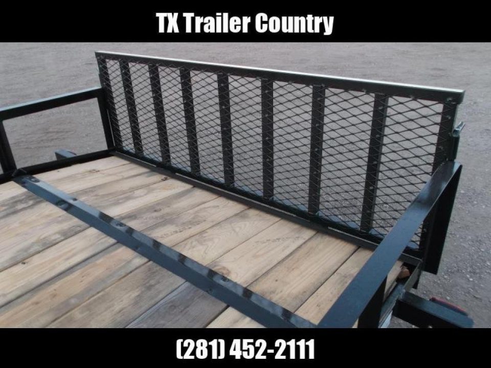 New 2026 Longhorn Trailers 77x14 Single Axle Utility Trailer / Side by Side Trailer / 2ft Dovetail / 2ft Ramp Gate / LED Lights