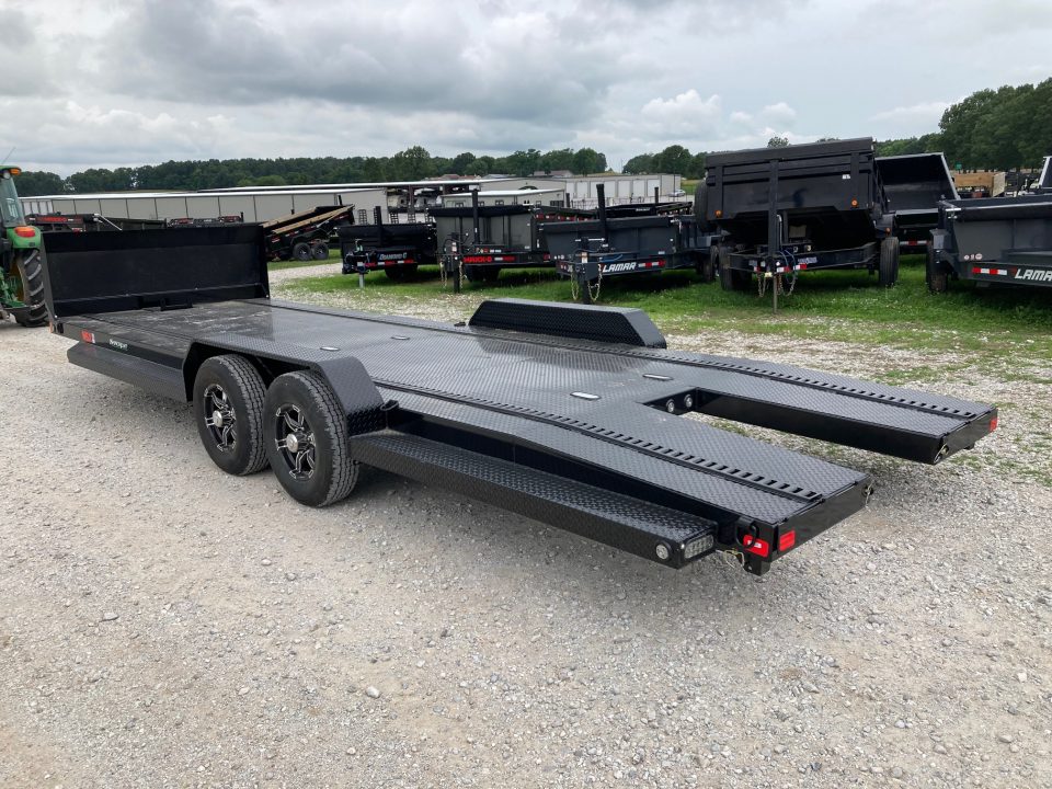 New 2027 MAXX-D 83x24 TANDEM 9.9K CARHAULER W/ ALUM WHEELS, WINCH PLATE, ROCK SHIELD & E-TRACK Car Hauler