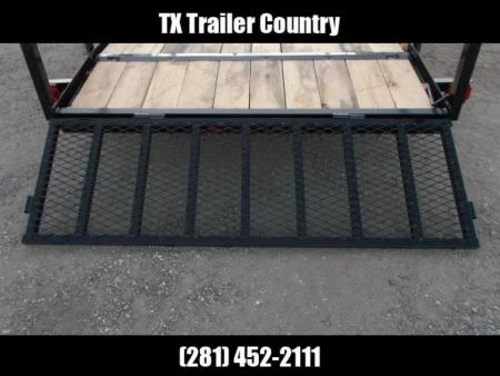 New 2026 Longhorn Trailers 77x14 Single Axle Utility Trailer / Side by Side Trailer / 2ft Dovetail / 2ft Ramp Gate / LED Lights