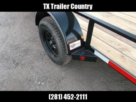 New 2026 Longhorn Trailers 77x14 Single Axle Utility Trailer / Side by Side Trailer / 2ft Dovetail / 2ft Ramp Gate / LED Lights