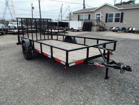 New 2026 Longhorn Trailers 77x10 Single Axle Utility Trailer w/ 4ft Heavy Duty Ramp Gate