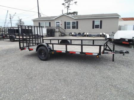 New 2026 Longhorn Trailers 77x10 Single Axle Utility Trailer w/ 4ft Heavy Duty Ramp Gate