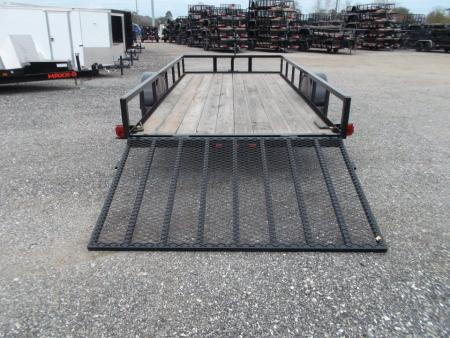 New 2026 Longhorn Trailers 77x10 Single Axle Utility Trailer w/ 4ft Heavy Duty Ramp Gate
