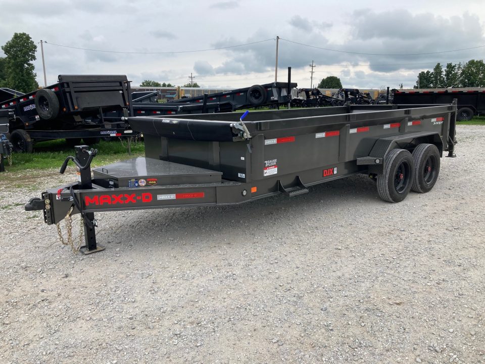 New 2027 MAXX-D 83X16 TANDEM 17.5K DUMP W/ 7GA FLOOR, 2' SIDES, SLIDE IN RAMP & WIRELESS REMOTE Dump Trailer
