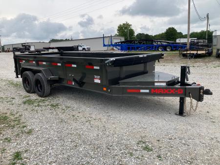 New 2027 MAXX-D 83X16 TANDEM 17.5K DUMP W/ 7GA FLOOR, 2' SIDES, SLIDE IN RAMP & WIRELESS REMOTE Dump Trailer