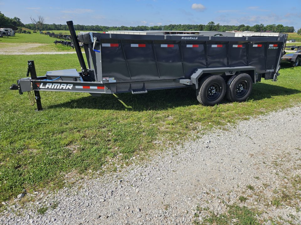 New 2026 Lamar 83X16 TANDEM 14K TELESCOPIC DUMP W/36" SIDES & 7 GAUGE FLOOR