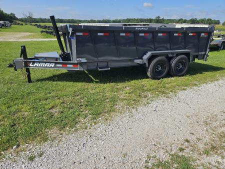 New 2026 Lamar 83X16 TANDEM 14K TELESCOPIC DUMP W/36" SIDES & 7 GAUGE FLOOR