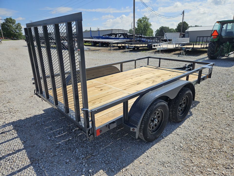 New 2026 Lamar 77X12 TANDEM 7K TUBETOP UTILITY W/4' SPRING GATE