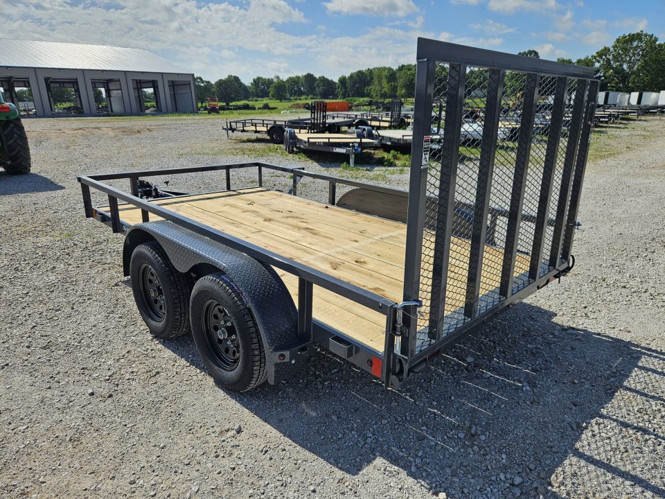 New 2026 Lamar 77X12 TANDEM 7K TUBETOP UTILITY W/4' SPRING GATE