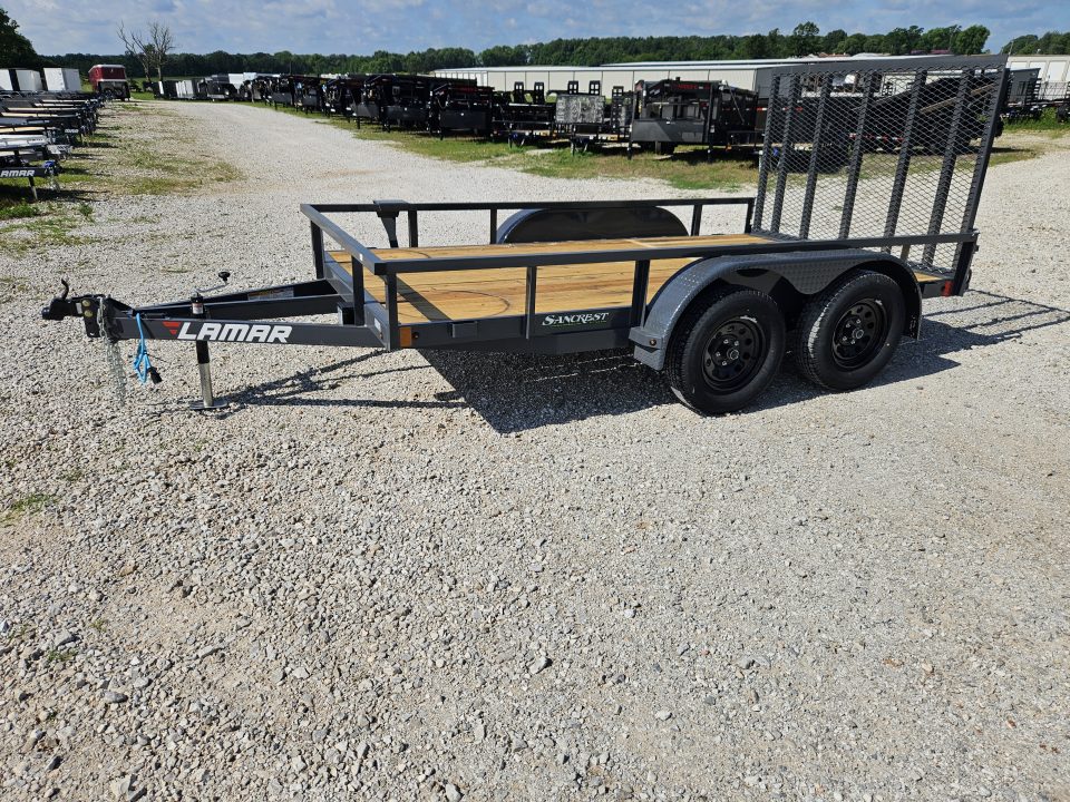 New 2026 Lamar 77X12 TANDEM 7K TUBETOP UTILITY W/4' SPRING GATE