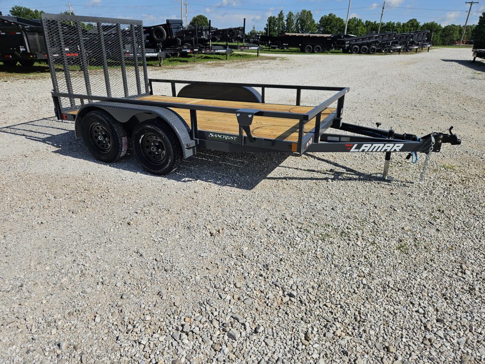 New 2026 Lamar 77X12 TANDEM 7K TUBETOP UTILITY W/4' SPRING GATE