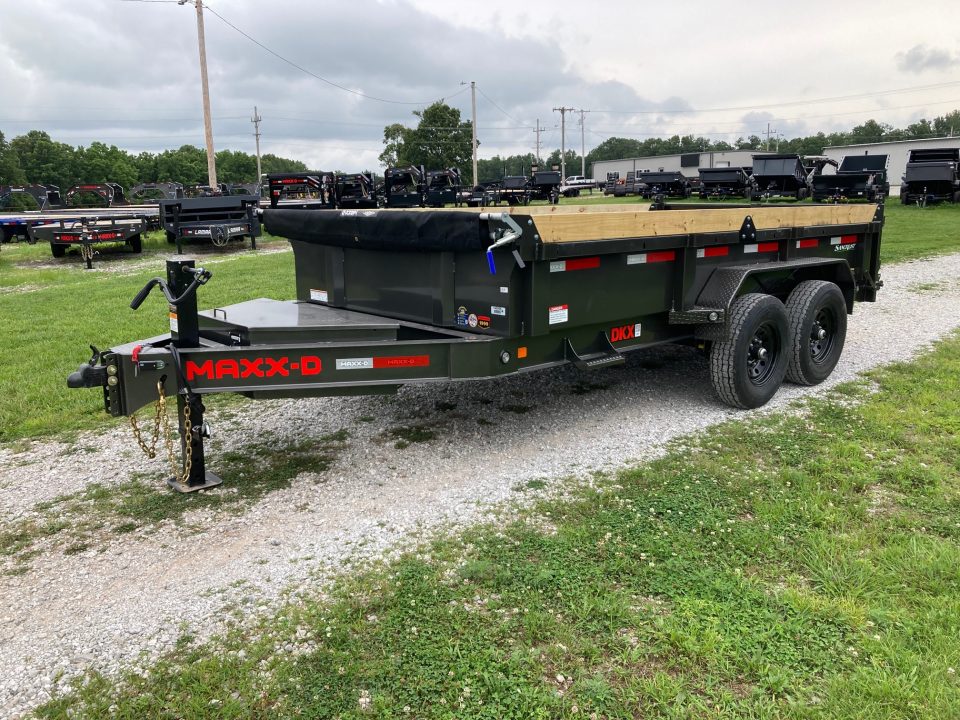 New 2026 MAXX-D 83X14 TANDEM 14K DUMP W/ 18" SIDES & SLIDE IN RAMPS Dump Trailer