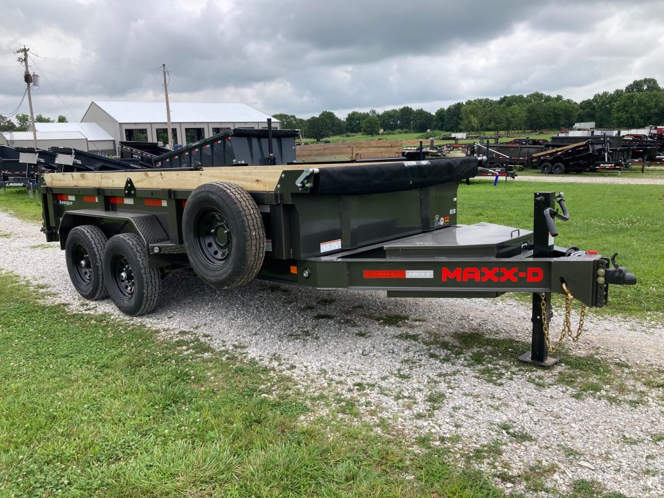 New 2026 MAXX-D 83X14 TANDEM 14K DUMP W/ 18" SIDES & SLIDE IN RAMPS Dump Trailer