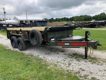 New 2026 MAXX-D 83X14 TANDEM 14K DUMP W/ 18" SIDES & SLIDE IN RAMPS Dump Trailer