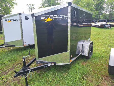New 2026 Stealth Trailers 5x8 Single Axle Cargo / Enclosed Trailer W/ Ramp Door