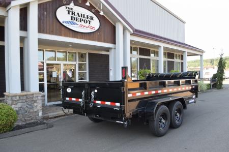 New SURE-TRAC 7' x 14' HEAVY DUTY SCISSOR DUMP TRAILER 14K