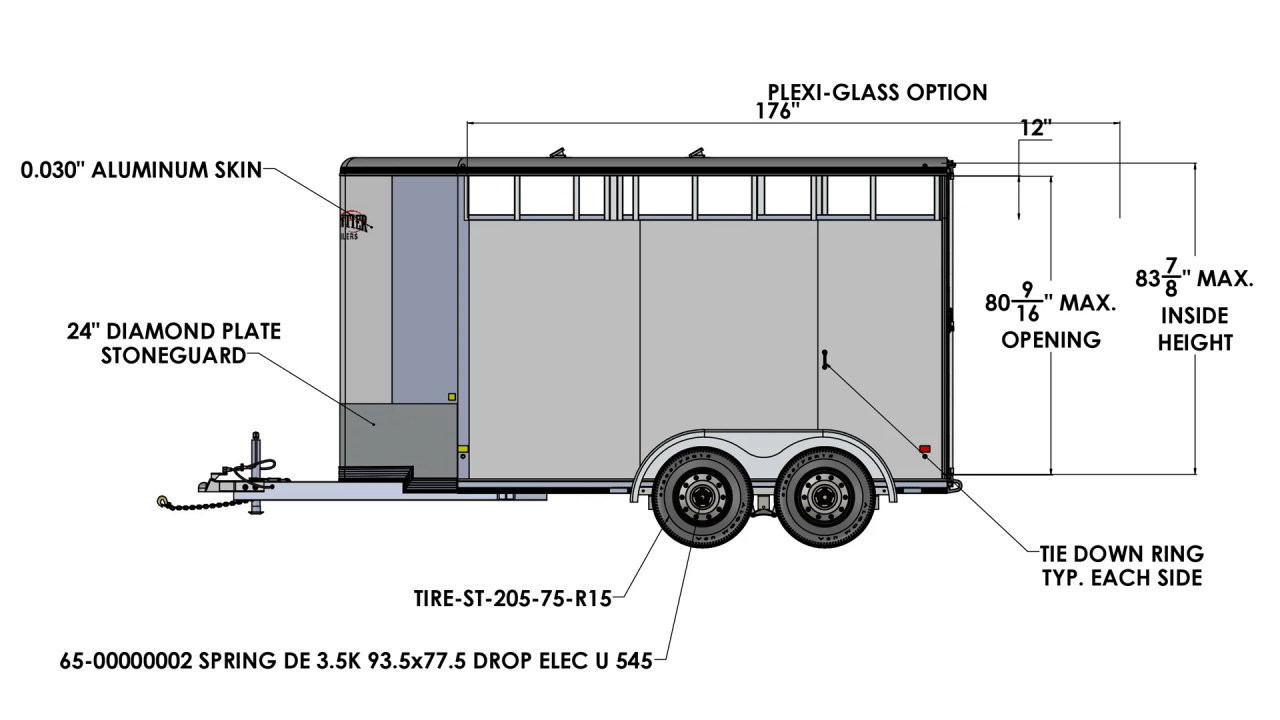 New 2026 Frontier Trailers Colt Big Sky Combo/Slant Load Series 2 Horse Trailer