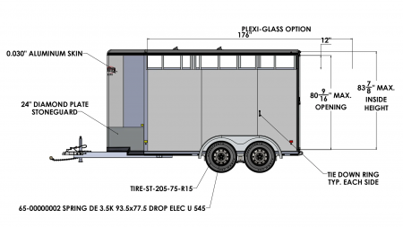 New 2026 Frontier Trailers Colt Big Sky Combo/Slant Load Series 2 Horse Trailer