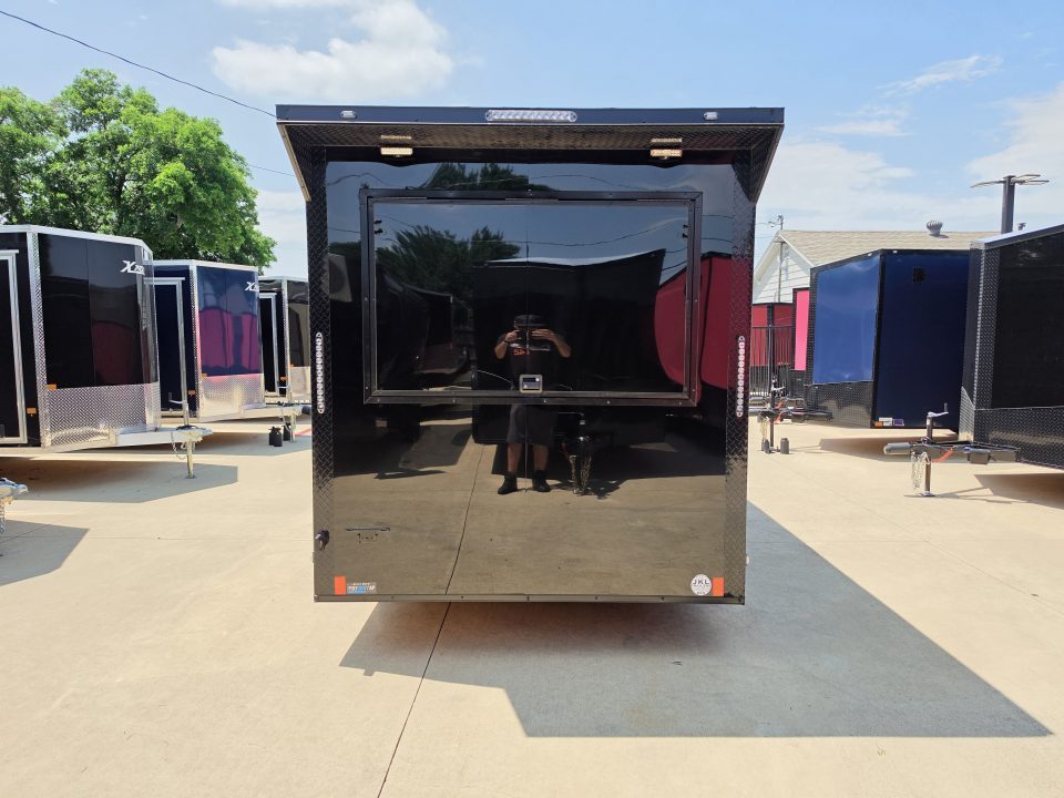 New 2026 New 7x16 TA Screwless Enclosed Vending Trailer | Blackout | Spoiler Package | 30 AMP Electric Pkg. | 7' Interior | .08 Polycor | Dexter Axles | 1164