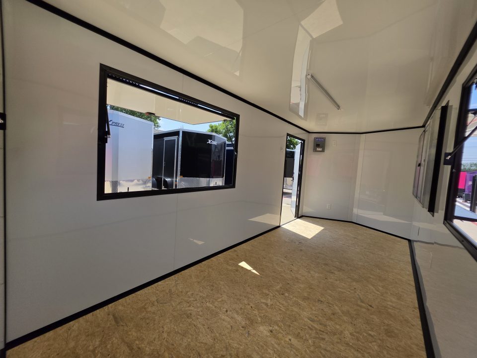 New 2026 New 7x16 TA Screwless Enclosed Vending Trailer | Blackout | Spoiler Package | 30 AMP Electric Pkg. | 7' Interior | .08 Polycor | Dexter Axles | 1164