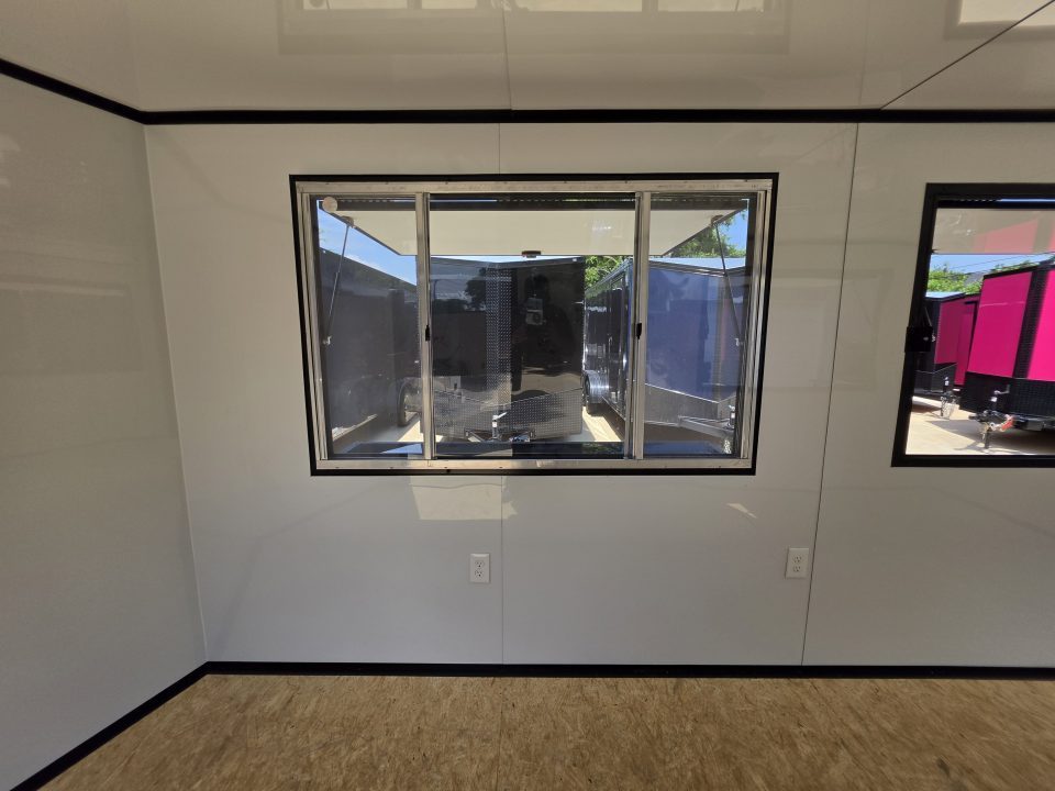 New 2026 New 7x16 TA Screwless Enclosed Vending Trailer | Blackout | Spoiler Package | 30 AMP Electric Pkg. | 7' Interior | .08 Polycor | Dexter Axles | 1164