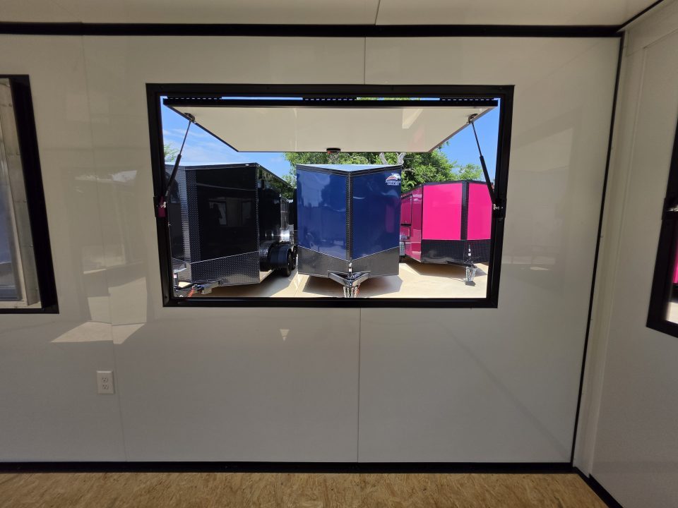 New 2026 New 7x16 TA Screwless Enclosed Vending Trailer | Blackout | Spoiler Package | 30 AMP Electric Pkg. | 7' Interior | .08 Polycor | Dexter Axles | 1164