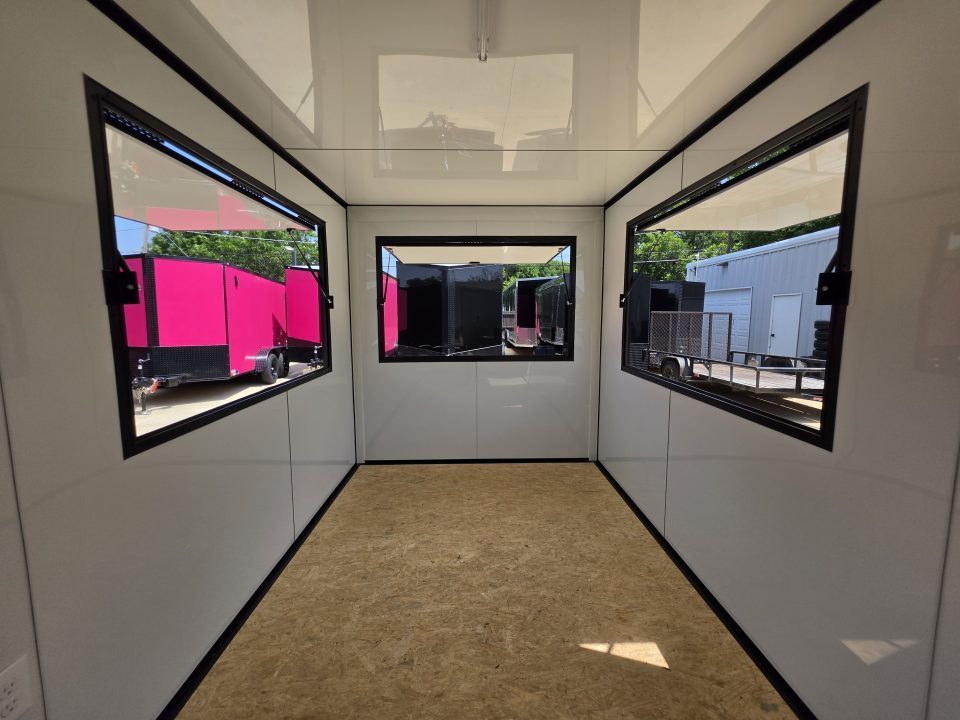 New 2026 New 7x16 TA Screwless Enclosed Vending Trailer | Blackout | Spoiler Package | 30 AMP Electric Pkg. | 7' Interior | .08 Polycor | Dexter Axles | 1164