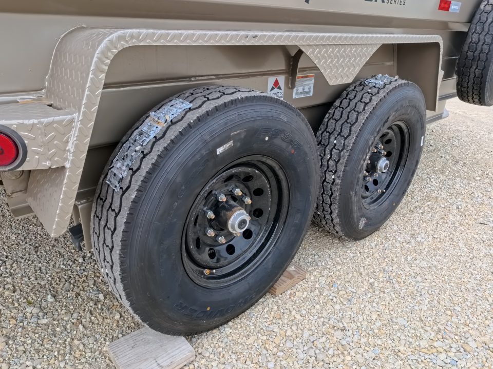 New 2026 Iron Bull 83x14 DTB Sniper Series Dump Trailer with 2- 7K Straight Axles, Electric Brakes, Slide-In Aluminum Ramps, Spare Tire and More!