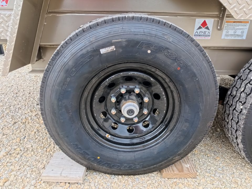 New 2026 Iron Bull 83x14 DTB Sniper Series Dump Trailer with 2- 7K Straight Axles, Electric Brakes, Slide-In Aluminum Ramps, Spare Tire and More!