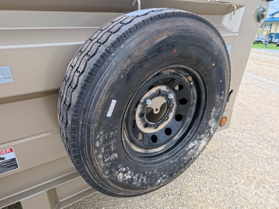 New 2026 Iron Bull 83x14 DTB Sniper Series Dump Trailer with 2- 7K Straight Axles, Electric Brakes, Slide-In Aluminum Ramps, Spare Tire and More!