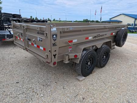 New 2026 Iron Bull 83x14 DTB Sniper Series Dump Trailer with 2- 7K Straight Axles, Electric Brakes, Slide-In Aluminum Ramps, Spare Tire and More!