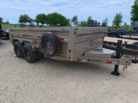New 2026 Iron Bull 83x14 DTB Sniper Series Dump Trailer with 2- 7K Straight Axles, Electric Brakes, Slide-In Aluminum Ramps, Spare Tire and More!