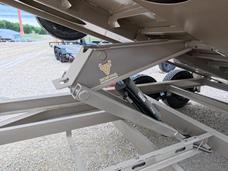New 2026 Iron Bull 83x14 DTB Sniper Series Dump Trailer with 2- 7K Straight Axles, Electric Brakes, Slide-In Aluminum Ramps, Spare Tire and More!