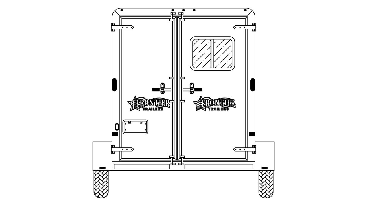 New 2026 Frontier Trailers 2 Horse Strider LITE Bumper Pull Slant Load Series Horse Trailer