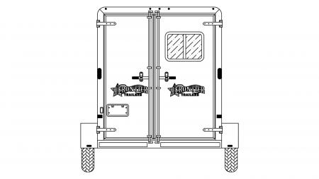 New 2026 Frontier Trailers 2 Horse Strider LITE Bumper Pull Slant Load Series Horse Trailer