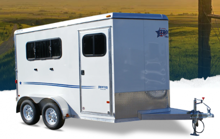 New 2026 Frontier Trailers 2 Horse Strider LITE Bumper Pull Slant Load Series Horse Trailer