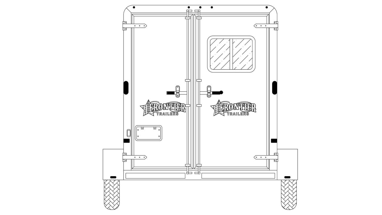 New 2026 Frontier Trailers 3 Horse Bumper Pull Aluminum Trailer