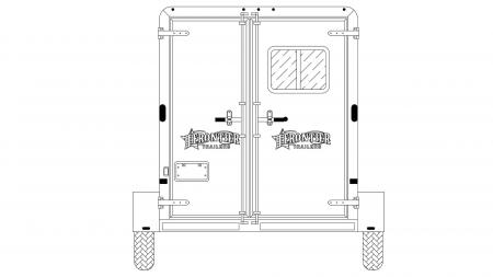New 2026 Frontier Trailers 3 Horse Bumper Pull Aluminum Trailer