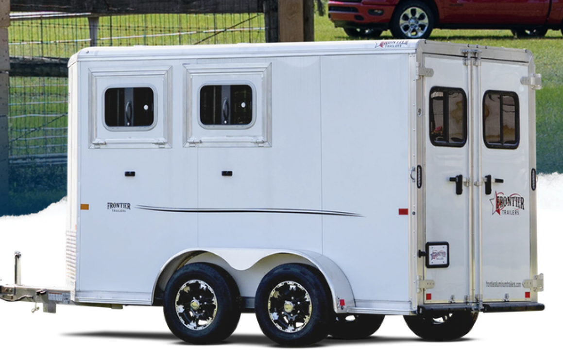 New 2026 Frontier Trailers 2 horse Strider Bumper Pull Slant Load Series Horse Trailer