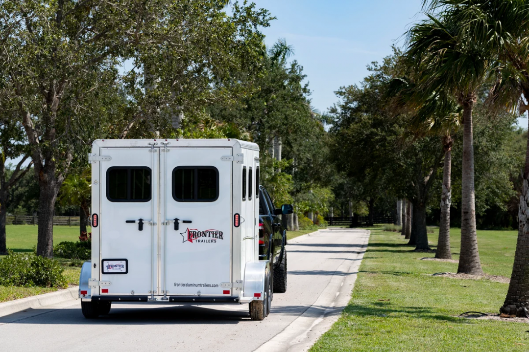 New 2026 Frontier Trailers 2 horse Strider Bumper Pull Slant Load Series Horse Trailer