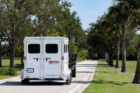 New 2026 Frontier Trailers 2 horse Strider Bumper Pull Slant Load Series Horse Trailer