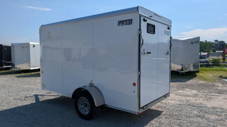New 2026 Car Mate 6x12 Sportster Cargo Trailer w/ Ramp Door